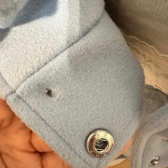 Hello Kitty Varsity Jacket – Light Blue & Black (XO, Kitty) - Picture 11 of 13